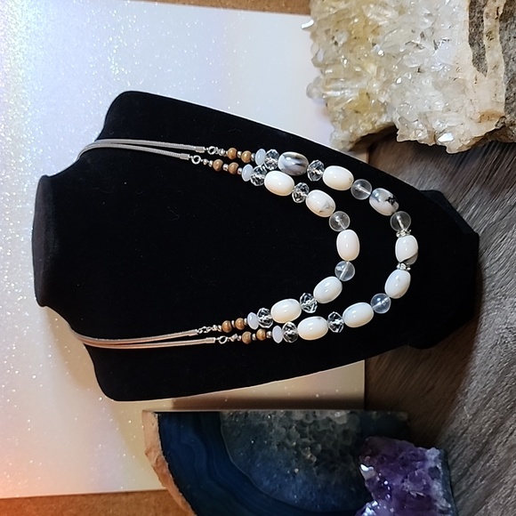 Loft Ann Taylor double chained necklace. - Picture 1 of 3